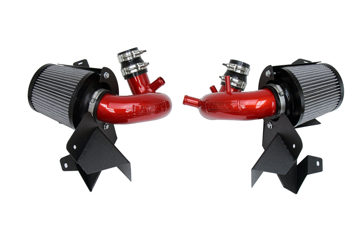 827-672R HPS Red 827 Series Performance Air Intake 2018-2023 Kia Stinger 3.3L V6 Twin Turbo Includes Heat Shield