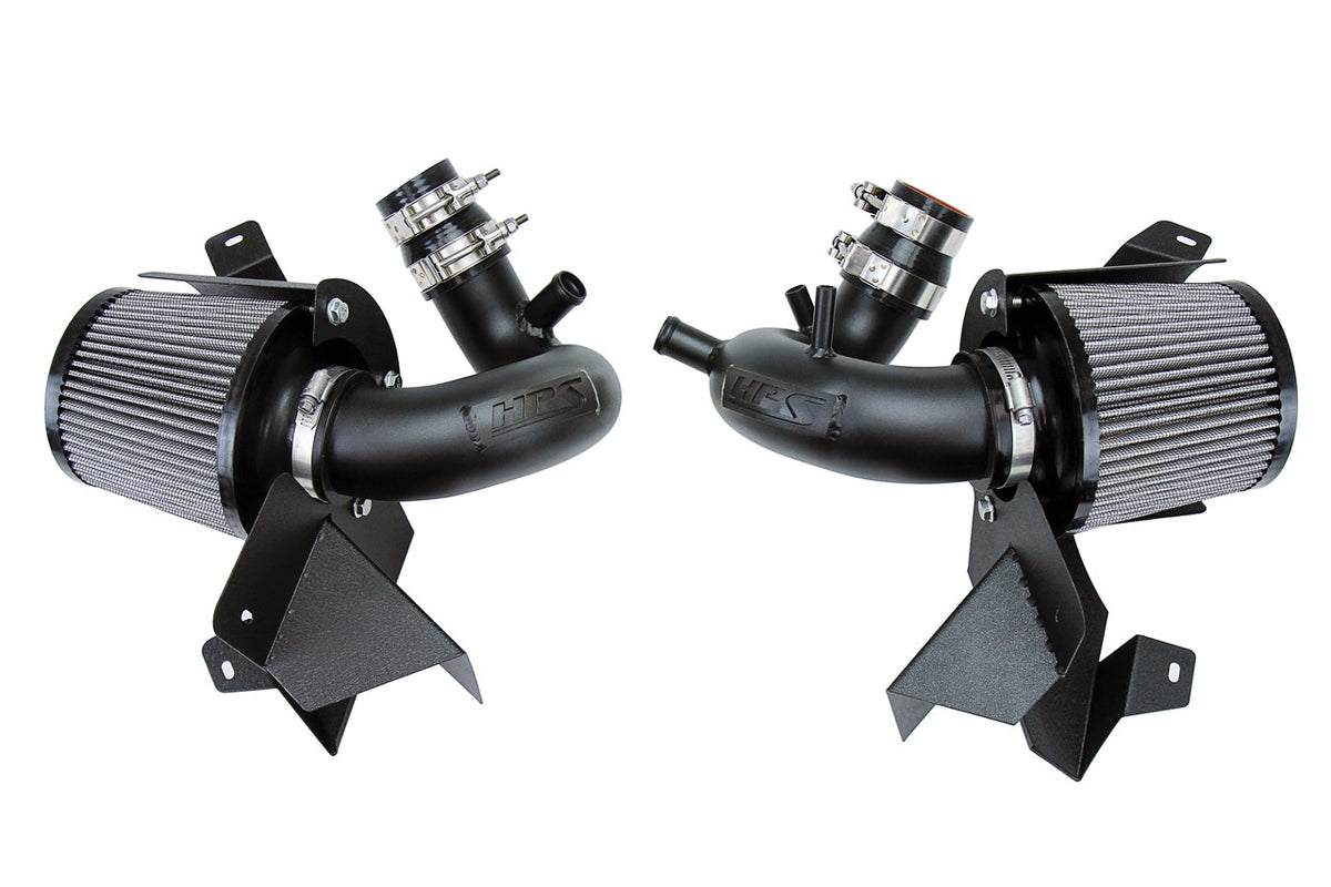 827-672WB HPS Black 827 Series Performance Air Intake 2018-2023 Kia Stinger 3.3L V6 Twin Turbo Includes Heat Shield