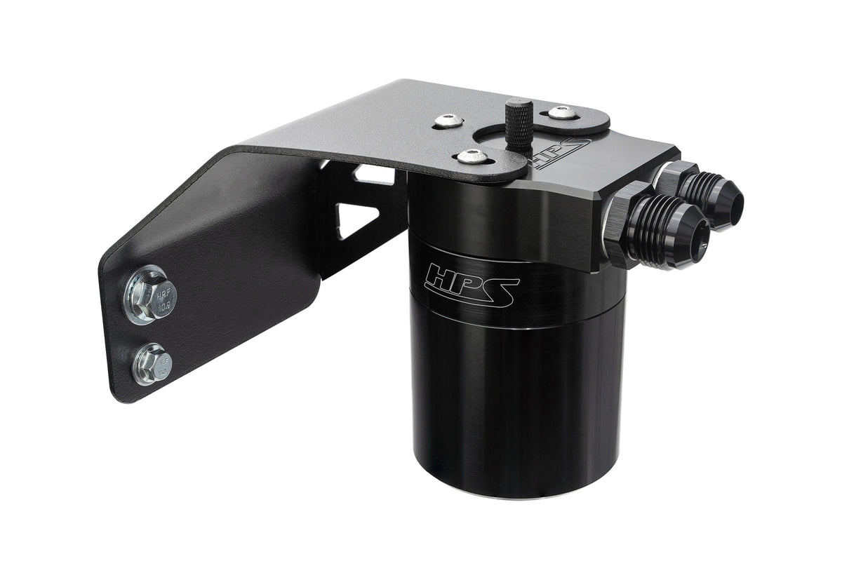 860-004WB HPS Black Oil Catch Can 2008-2014 Subaru 2.5GT 2.5L Turbo