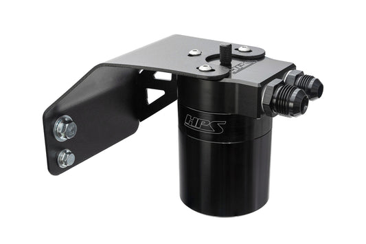 860-004WB HPS Black Oil Catch Can 2008-2014 Subaru 2.5GT 2.5L Turbo