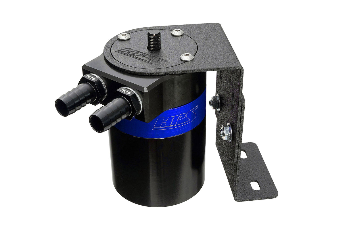 861-503BL HPS Blue Universal Oil Catch Can Universal Fit Universal Oil Catch Can - 5/8"