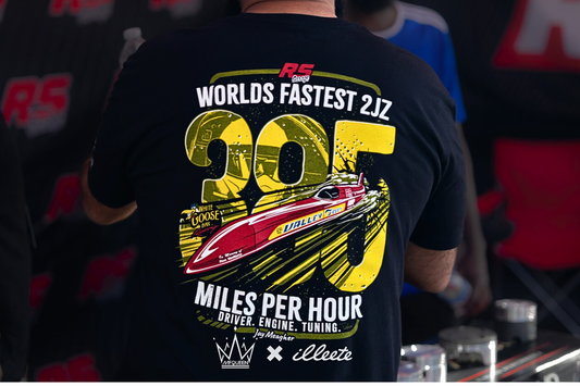 RS Garage Exclusive "385MPH" Streamliner Logo Tee Limited Edition