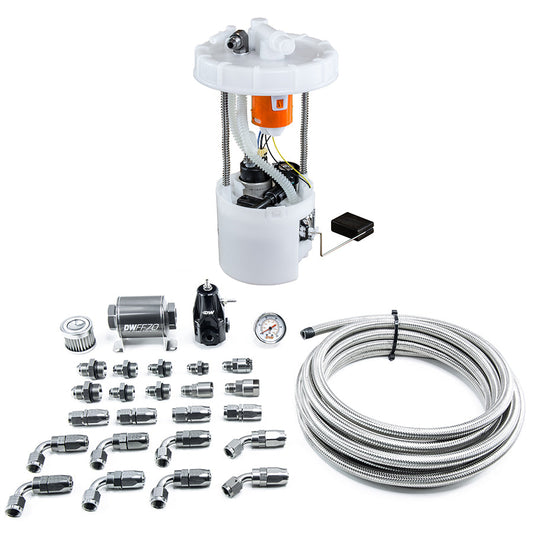 DeatschWerks DW400 Fuel Pump Module + Return Kit SS CPE for 8th Gen Honda Civic Si 2006-2011 K20Z3