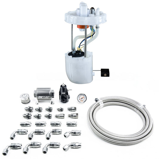 DeatschWerks DW400 Fuel Pump Module + Return Kit SS PTFE 9th Gen Civic Si 12-15 ILX 13-15 K24Z7