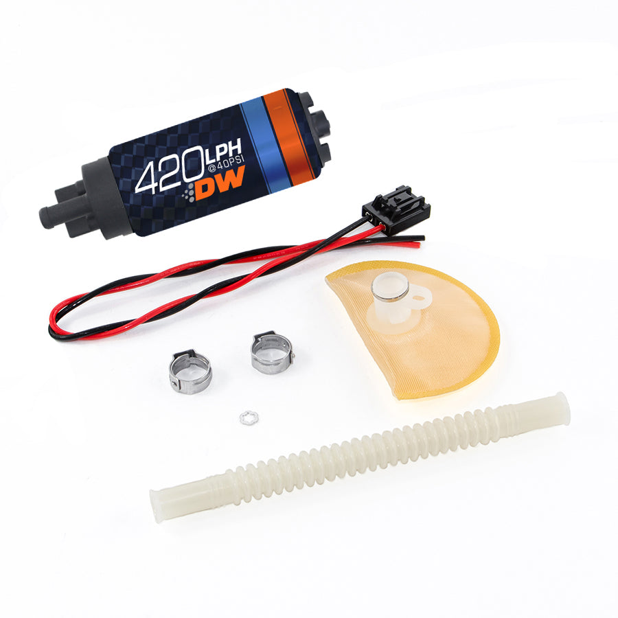 9-421-1020 DeatschWerks DW420 series 420lph In-Tank Fuel Pump w/ Install Kit G37 08-13 370Z 09-15 VQ37HR