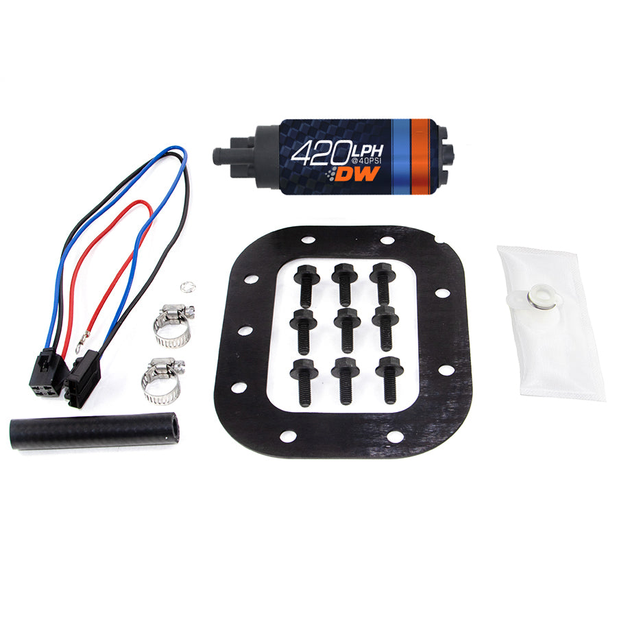 9-421-1028 DeatschWerks DW420 420lph In-Tank Fuel Pump w/ 9-1028 Install Kit 1986-1989 Chevy C4 Corvette 5.7L