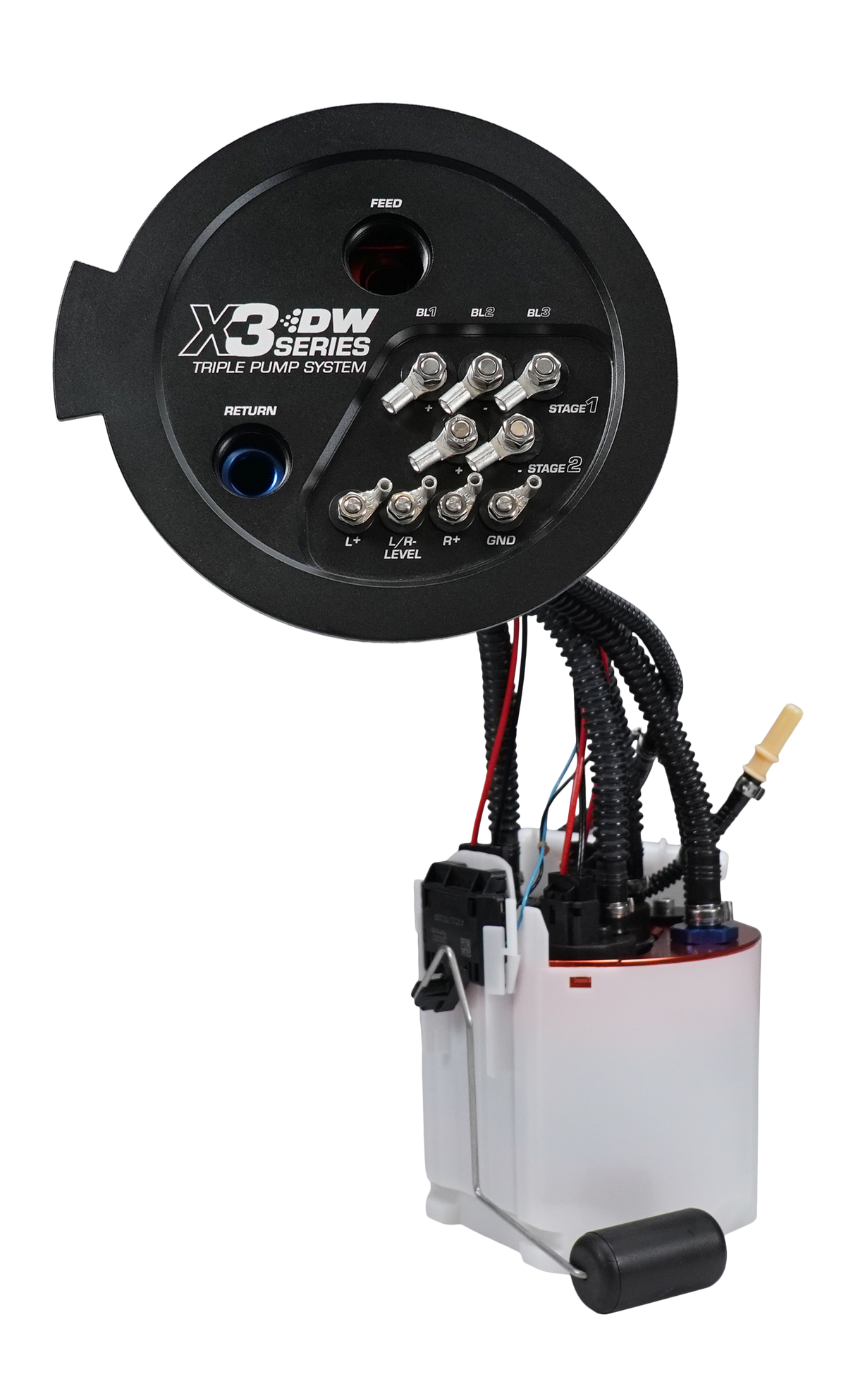 9-423-7080 DeatschWerks 20-24 A90/91 Toyota Supra/G8X BMW M3/M4 Fuel Pump Module w/Triple DW420s