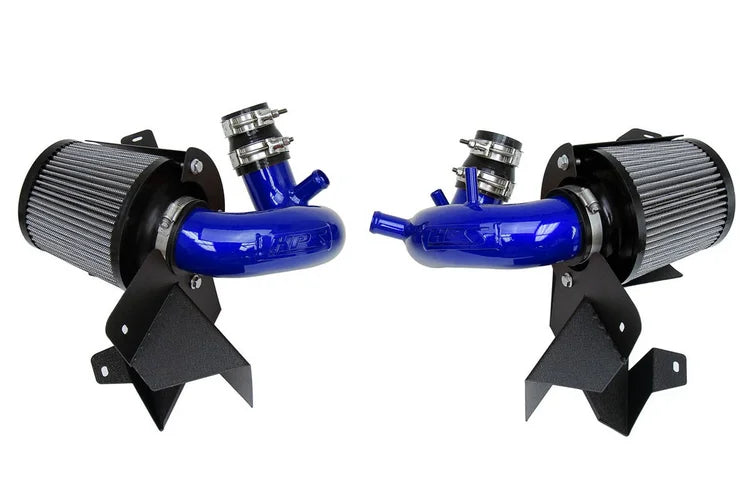 827-703BL HPS Cold Air Intake Kit Includes Heat Shield Blue 2019-2021 Hyundai Genesis G70 3.3L V6 Twin Turbo