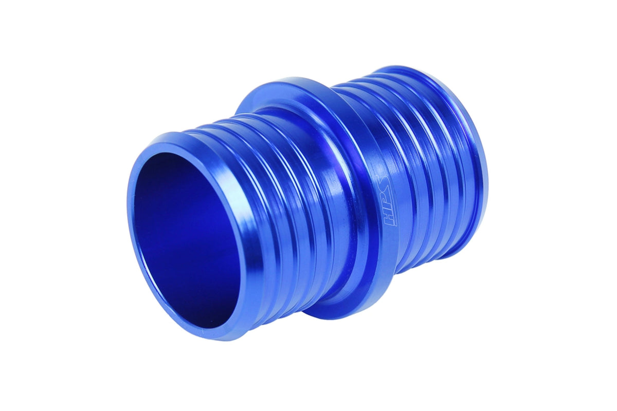 AHU-087-BLUE HPS 0.87" (22MM) OD 1-1/2" 6061 Aluminum Anodized Blue Billet Aluminum Joiner