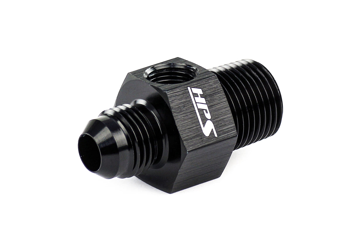 AN194-04-02 HPS Aluminum AN-4 to 1/8 Npt Tee an to Npt Adapter