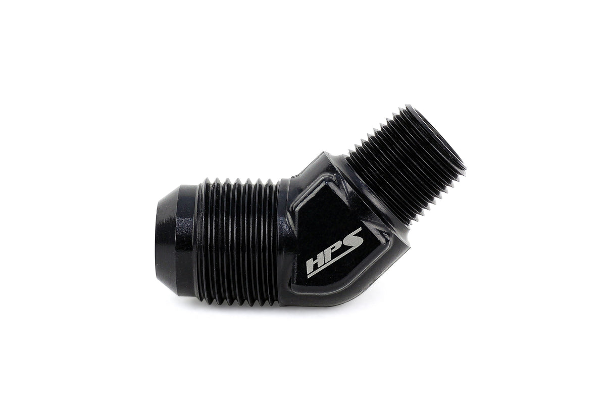 AN823-4 HPS Aluminum AN-4 to 1/8 Npt 45 an to Npt Adapter