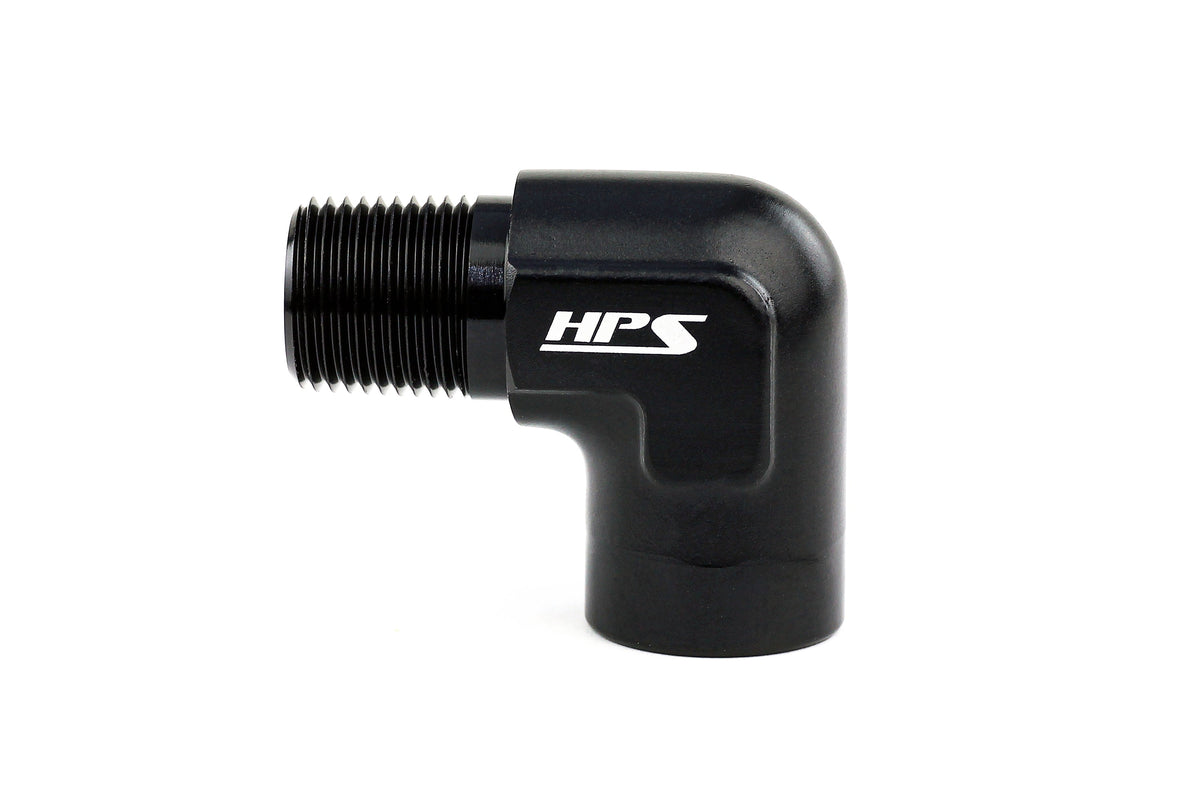 AN914-02 HPS Aluminum 1/4 Npt 90 Npt Adapter