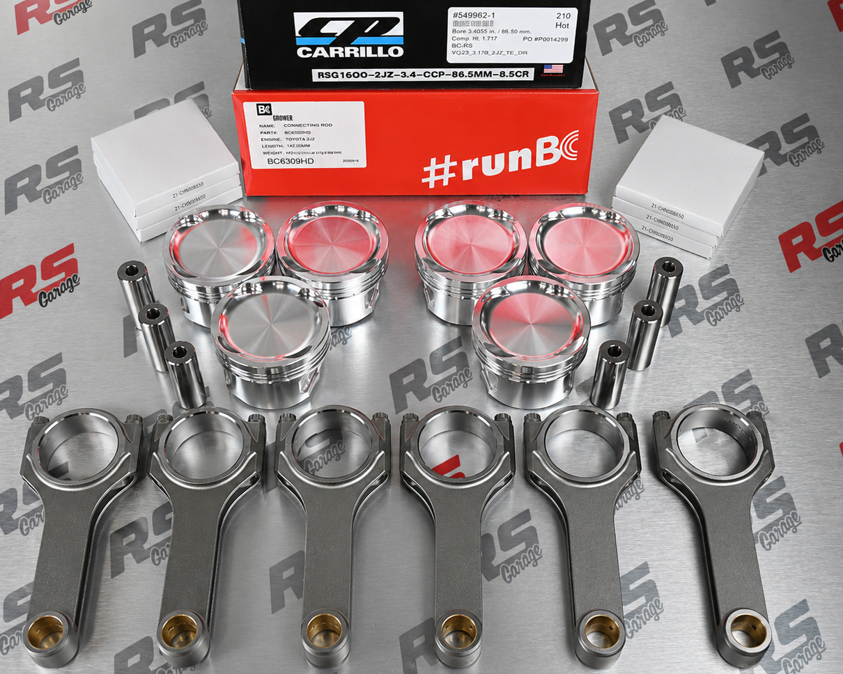 RSG1600 HD Stroker Combo – RSG2610 DLC Pistons + BC6309HD Rods Lexus Toyota Supra 2JZ-GTE MK4 2JZ 3.4L