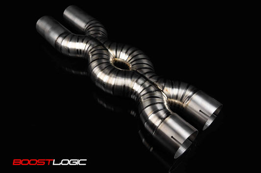 Boost Logic Titanium Triple X Midpipe for Ferrari 812
