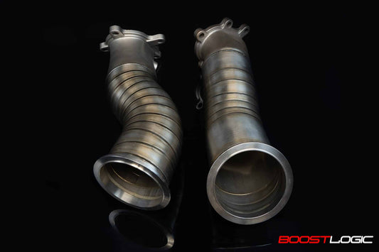 Boost Logic 4' Downpipe Pair for Stock Turbos
