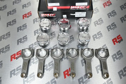 RS Garage 1200 Series Custom Manley HD Pistons And Manley Rods Combo Toyota Supra MK4 2JZ 3.0 86.5mm 8.5:1