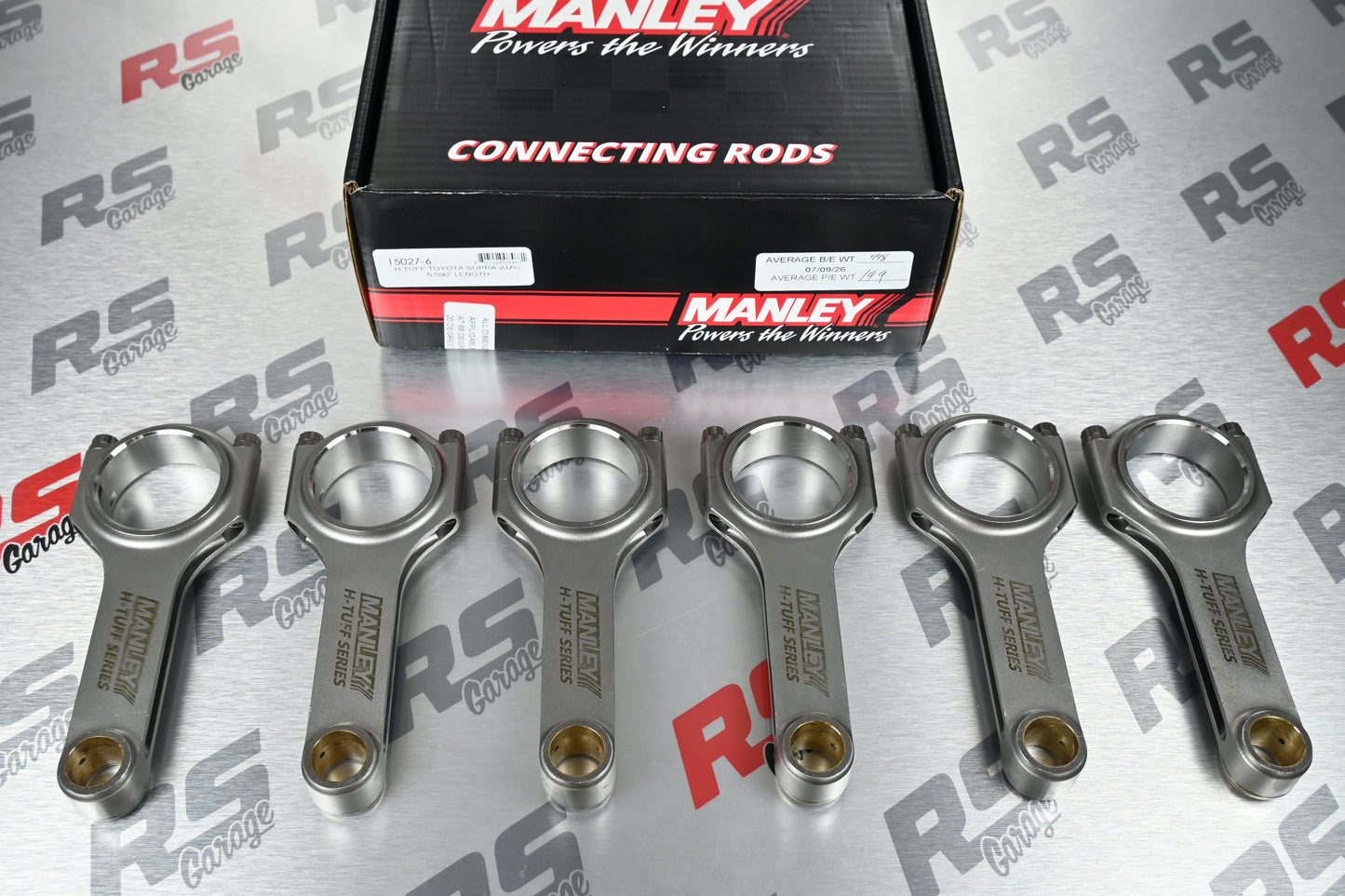 RS Garage 1200 Series Custom Manley HD Pistons And Manley Rods Combo Toyota Supra MK4 2JZ 3.0 86.5mm 8.5:1