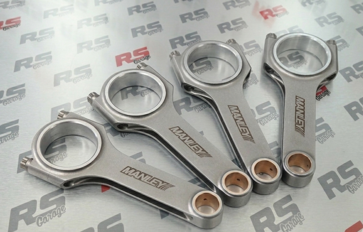 14022-4 Manley Forged H Beam Connecting Rods Mitsubishi 2G DSM Eclipse Talon EVO 8 9 VIII IX 4G63T 7 Bolt