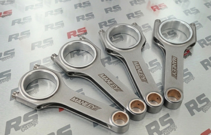 14022-4 Manley Forged H Beam Connecting Rods Mitsubishi 2G DSM Eclipse Talon EVO 8 9 VIII IX 4G63T 7 Bolt
