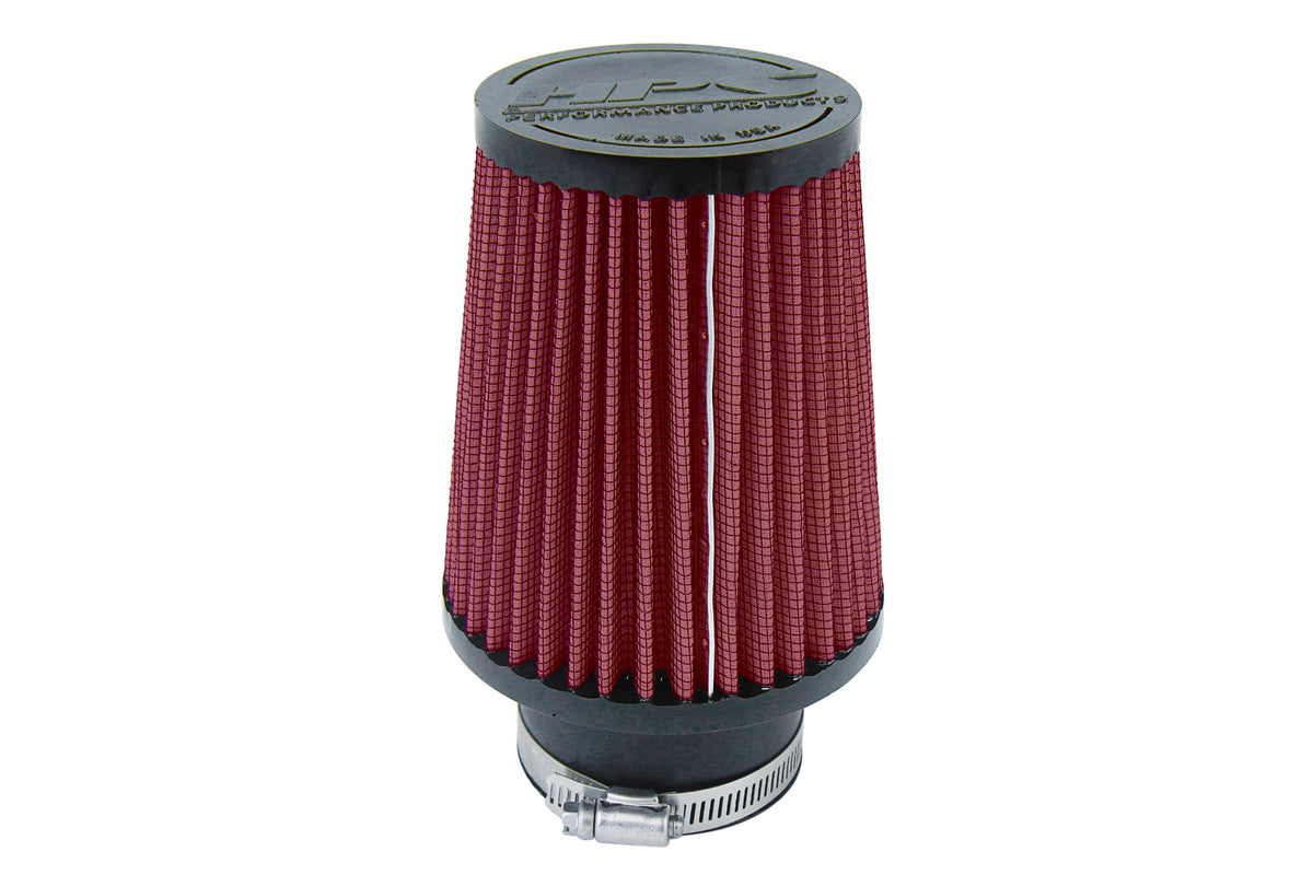HPS-4295-RED HPS Red Universal Air Filter (Oiled) 2.5" Flange
