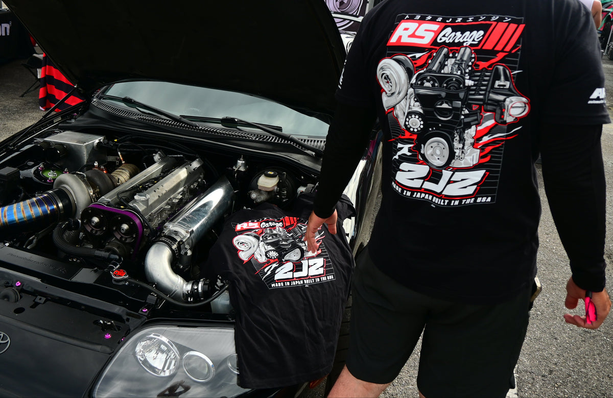 RS Garage "2JZ Made In Japan Built in the USA" T-Shirt