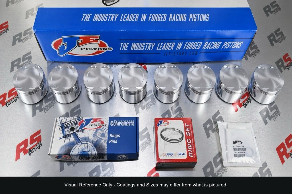 JE Pistons 8-cylinder kit visual reference