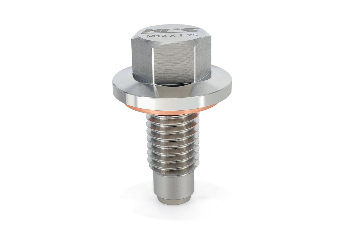 MDP-M12x175 HPS Polished Stainless Steel Magnetic Oil Drain Plug 2007-2007 Chevrolet Silverado 2500 HD Classic 6.6L V8 Turbo Diesel