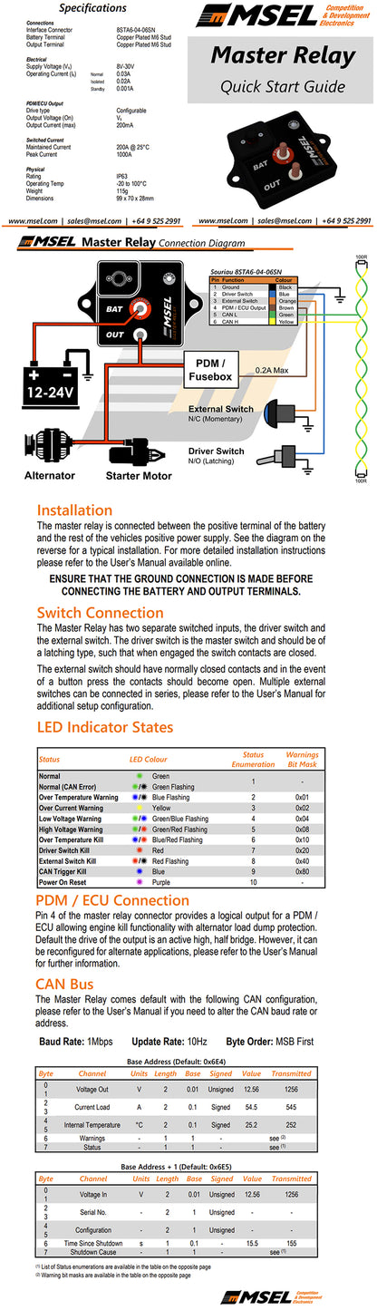 MoTec MSEL Solid State Battery Isolator Pro