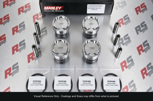 Manley 4-cylinder piston kit visual reference