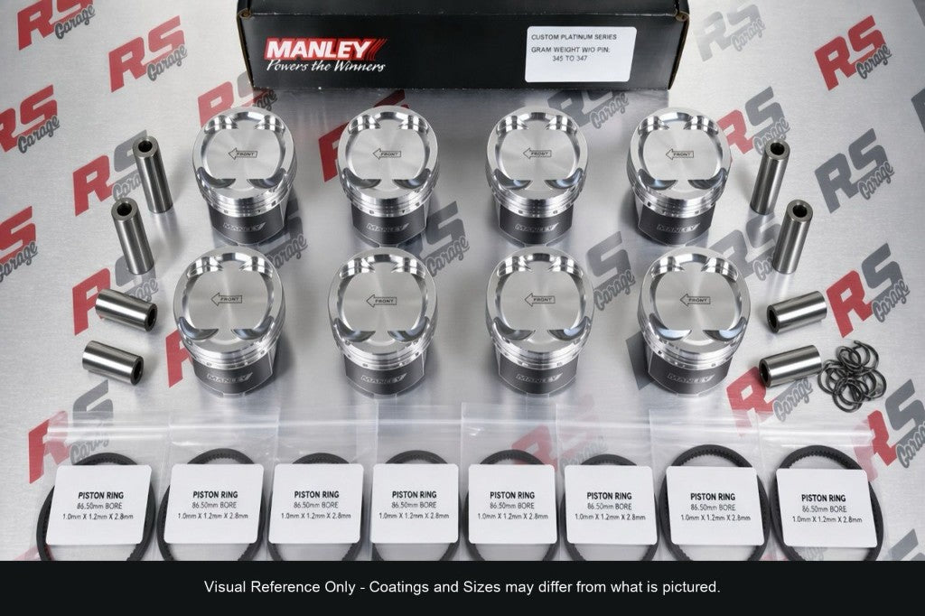 Manley 8-cylinder piston kit visual reference