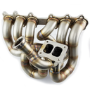 PHR S45 T4 Twin Scroll Billet Collector Turbo Manifold Dual 44mm Wastegates Toyota Supra MK4 2JZ-GTE