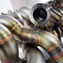 PHR S45 T4 Twin Scroll Billet Collector Turbo Manifold Dual 44mm Wastegates Toyota Supra MK4 2JZ-GTE