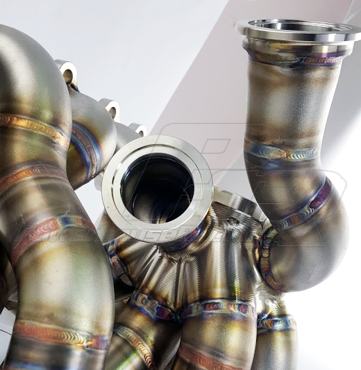PHR S45 T4 Twin Scroll Billet Collector Turbo Manifold Dual 44mm Wastegates Toyota Supra MK4 2JZ-GTE