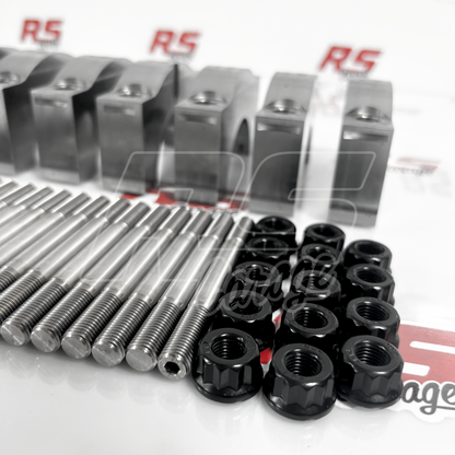 RS Garage Main Caps and ARP CA625 Main Stud Kit