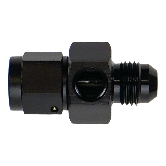 6-02-0773-B DeatschWerks 6AN Male Flare to Female Flare Swivel with 1/8th NPT