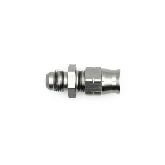 06-02-0109 DeatschWerks 6AN Male Flare to 3/8in Hardline Compression Adapter - Includes 1 Olive Insert