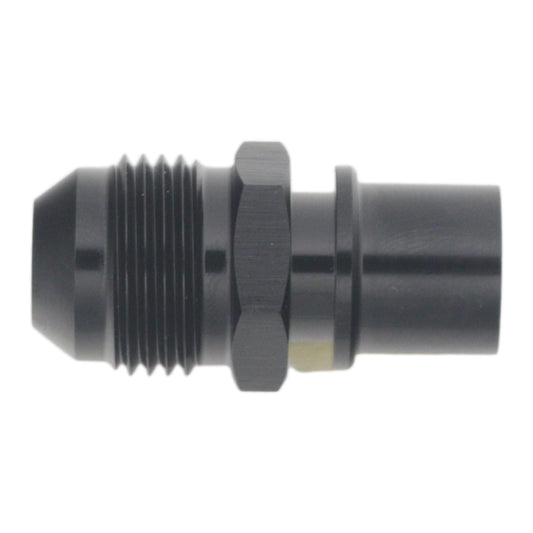 6-02-0128-B DeatschWerks 8AN Male Flare to Toyota Module Quick Connect - Anodized Matte Black