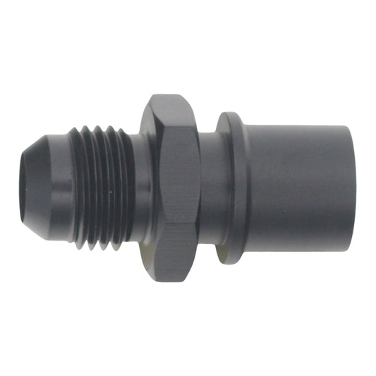6-02-0127-B DeatschWerks 6AN Male Flare to Toyota Module Quick Connect - Anodized Matte Black