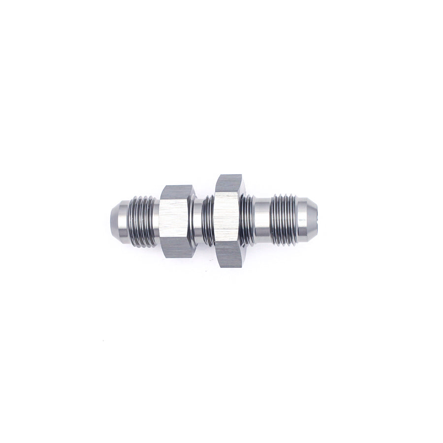 06-02-0708 DeatschWerks 6AN Male Flare To 6AN Male Flare Bulkhead Adapter (Incl. Nut)