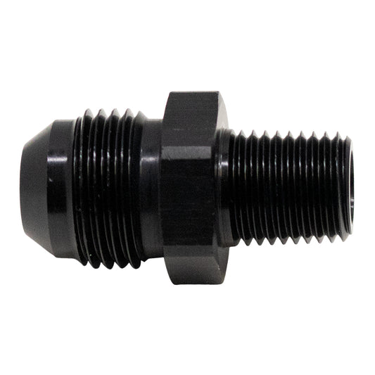 6-02-0904-B DeatschWerks 8AN Male Flare to 1/4in Male NPT Adapter - Anodized Matte Black