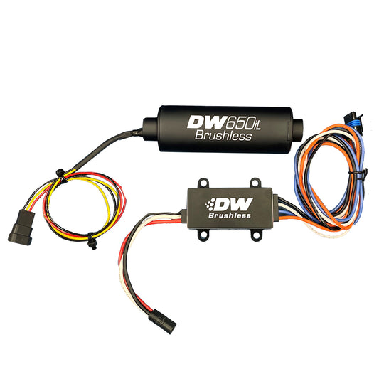 9-650-C103 DeatschWerks DW650iL Series 650LPH In-Line External Fuel Pump w/ PWM Controller
