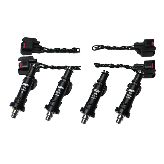 18U-04-0650-4 DeatschWerks Bosch EV14 650cc Fuel Injectors Set of 4 Civic 1992-2000 Integra 90-01 B/D/H OBD I II