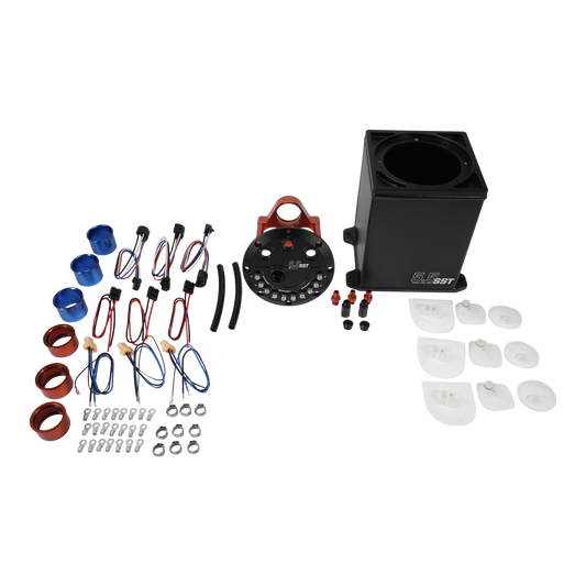 6-000-55ST DeatschWerks 5.5L Staged Surge Tank Fits 1-3 DW200 DW300 or DW400 Fuel Pumps