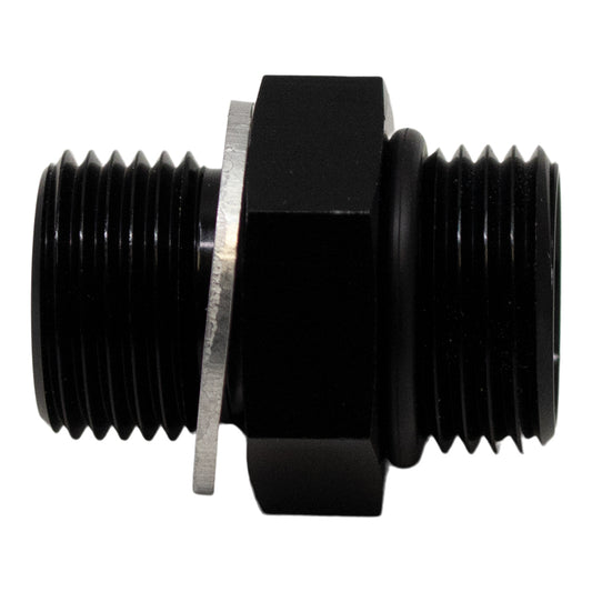 6-02-0603-B DeatschWerks 6AN ORB Male to M14 X 1.5 Metric Male (Incl O-Ring and Washer) - Anodized Matte Black