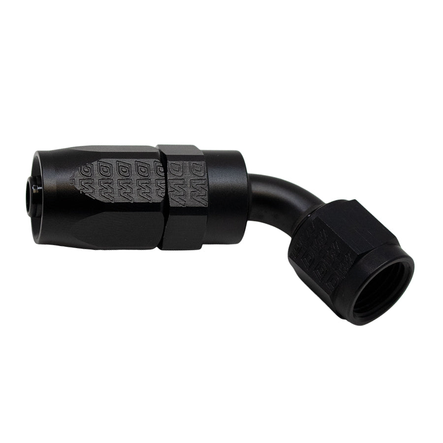 6-02-0819-B DeatschWerks 6 AN Female Flare Swivel 60-Degree Hose End CPE - Anodized Matte Black