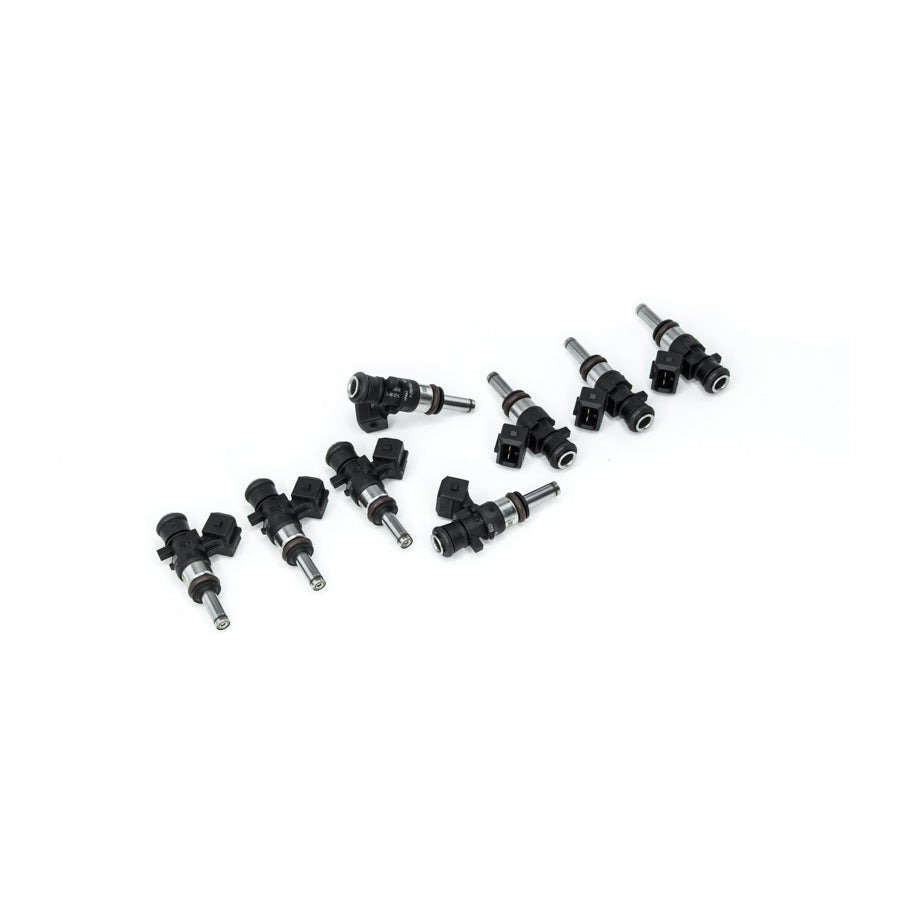 16MX-00-0500-8 DeatschWerks Bosch EV14 Universal 40mm Compact Matched Set of 8 Injectors 500cc (Extended Nozzle)