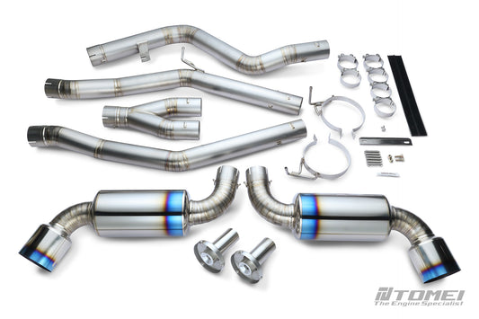 TB6090-TY06B Tomei Expreme TI Titanium Exhaust System Dual Type D Mufflers KIT FOR Supra GR A90 20+ B58B30