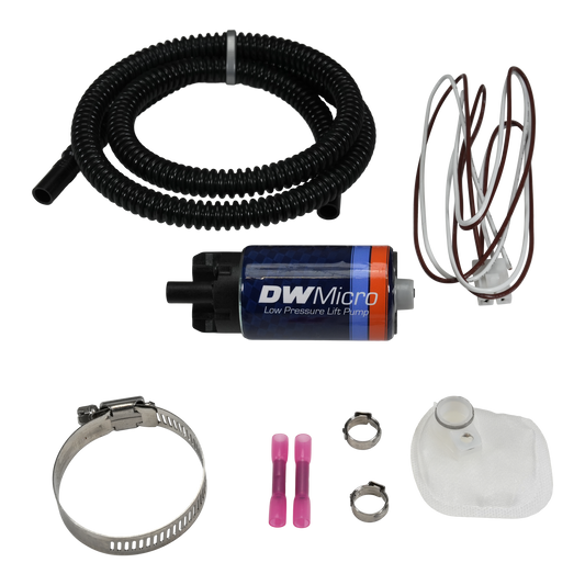 9-110-1070 DeatschWerks DW Micro Series 210lph Low Pressure Lift Fuel Pump w/ Universal Install Kit