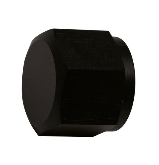 6-02-0715-B DeatschWerks 8AN Female Flare Cap - Anodized Matte Black