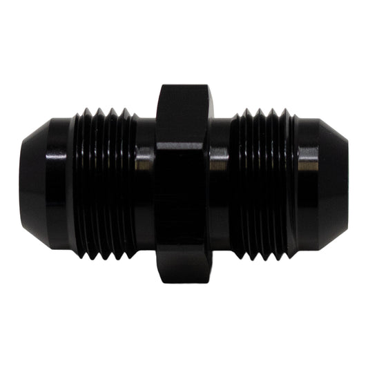 6-02-0204-B DeatschWerks 8AN Male Flare to 8AN Male Flare Coupler - Anodized Matte Black